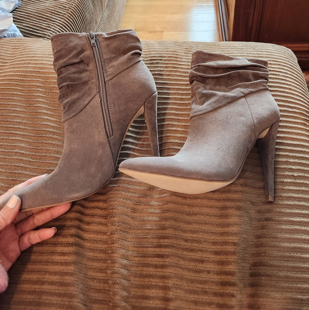 Gray Booties Euc